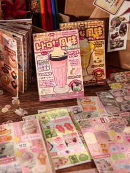 30 Sheets Vintage Style Retro Doodle Sticker Book for DIY Customization - Decorate Bottles Cars Laptops Guitars And More