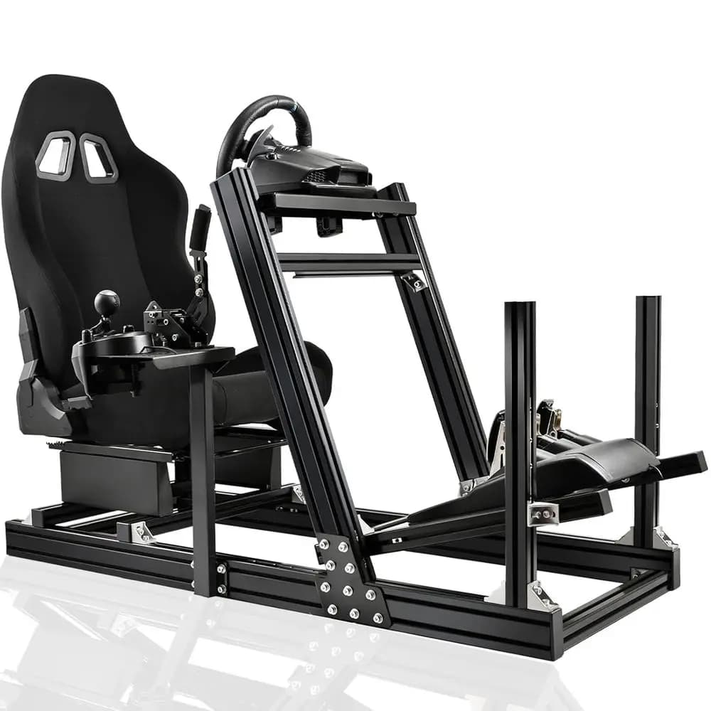 Proile Racing Simulator Cockpit with Seat, Adjusent, It or Thrusaster, or Anatec, or G29 GPro, Sim E 8040, Not Include St