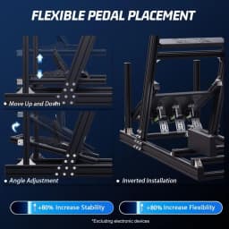 Proile Racing Simulator Cockpit with Seat, Adjusent, It or Thrusaster, or Anatec, or G29 GPro, Sim E 8040, Not Include St
