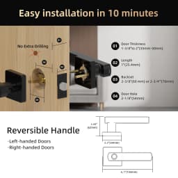 Viladepot Smart Lock Keyless Entry Door Lock Fingerprint Passcode APP Control Card Electronic Keypad Deadbolt Lock Interior Door