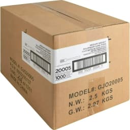 GJO20005, Individually Wrapped Fork, 1000 / Carton, White
