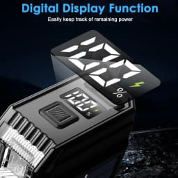 Solar Bicycle Light with Horn USB Rechargeable MTB Road Bike, Waterproof LCD Display Front Lamp Flashlight Bicycle Light 2000mAh