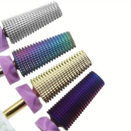 5in1 2XF Tungsten Steel Nail Drill Bits,Multi-Functional Carbide with High Hardness for Long-Term Gel Rem
