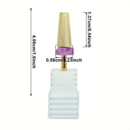 5in1 2XF Tungsten Steel Nail Drill Bits,Multi-Functional Carbide with High Hardness for Long-Term Gel Rem