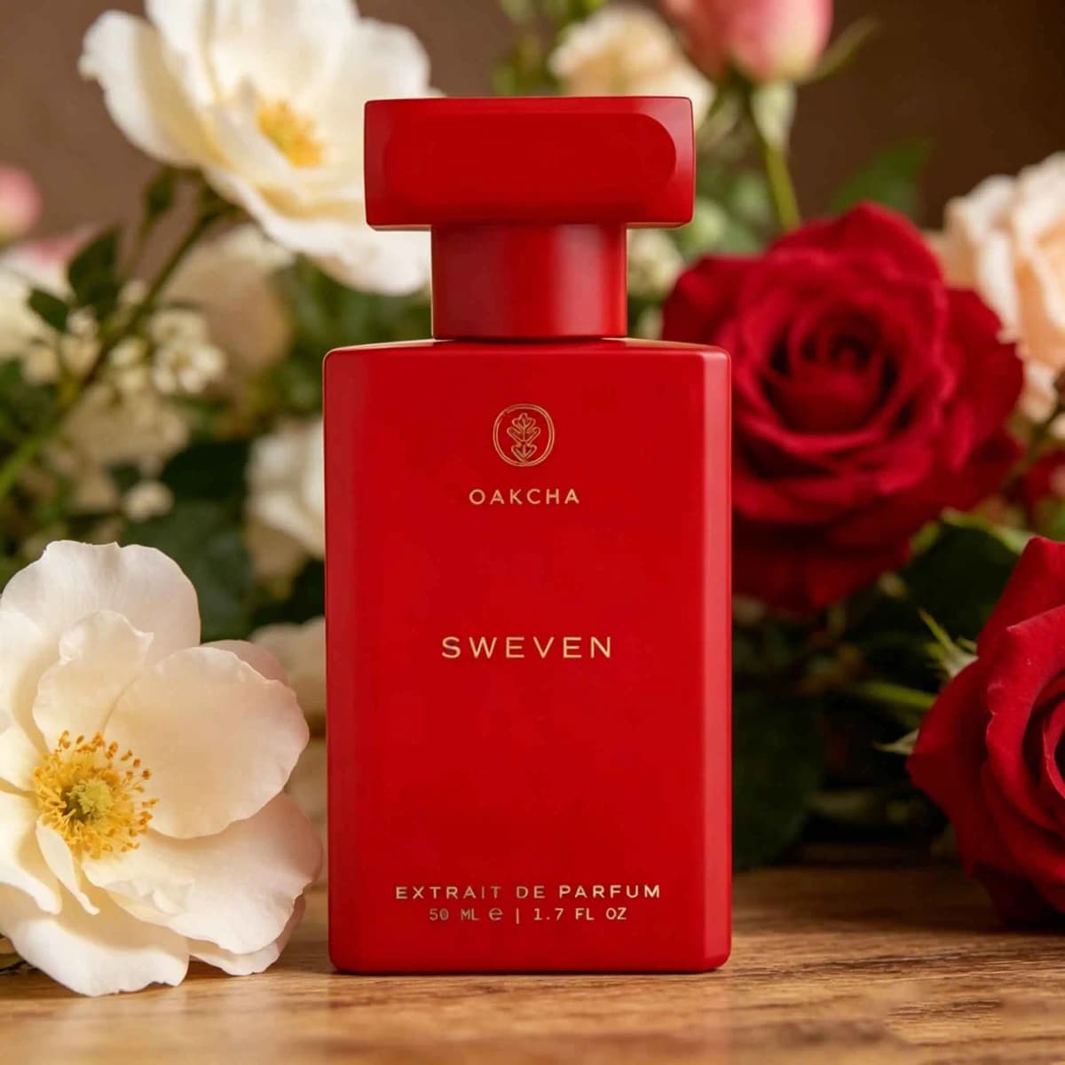 OAKCHA SWEVEN perfume is a fragrant and rich oriental flower fragrance. The red bottle is designed to attract the eyes with advanced design, and the fragrance lasts for a long time. It has a cool and charming imperial sister aura. mature woman