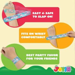 Slap Bracelets for Kids Bulk Wristbands with Animals Friendship for Easter Party Favors Classroom Prizes Exchanging Gifts