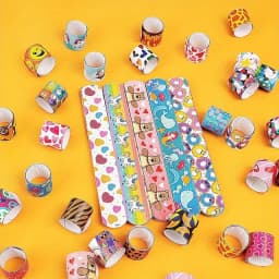 Slap Bracelets for Kids Bulk Wristbands with Animals Friendship for Easter Party Favors Classroom Prizes Exchanging Gifts