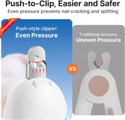 Pet Nail Clippers with Safety Guard, Adjustable Aperture Cat Claw Cutter made of Stainless Steel & ABS, Precision Trimming