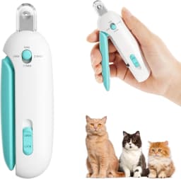 Pet Nail Clippers with Safety Guard, Adjustable Aperture Cat Claw Cutter made of Stainless Steel & ABS, Precision Trimming