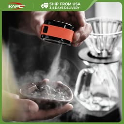 IKAPE Magnetic Rechargeable Coffee Bean Spray Bottle,20ml Anti-Static RDT Tool for Espresso Grinders,Barista Coffee Accessories