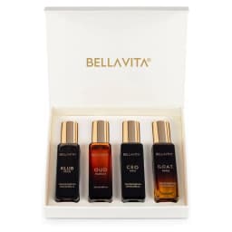 Bellavita Luxury Men's Perfume Gift Set with CEO Man, G.O.A.T., Klub, and Oud | 80ml | Long Lasting Men's Fragrance