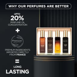Bellavita Luxury Men's Perfume Gift Set with CEO Man, G.O.A.T., Klub, and Oud | 80ml | Long Lasting Men's Fragrance