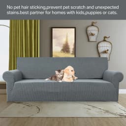 Stretch Jacquard Sofa Covers 1 2 3 4 Seater Couch Cover for Living Room Thick Sofa Slipcovers for Pets Kids Furniture Protector