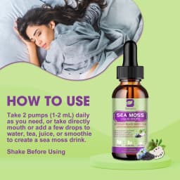 BEWORTHS 60ML Sea Moss Extract Drop Support Immunity and Kidney Health, Promote Digestion and Antioxidation