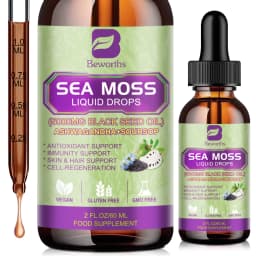 BEWORTHS 60ML Sea Moss Extract Drop Support Immunity and Kidney Health, Promote Digestion and Antioxidation