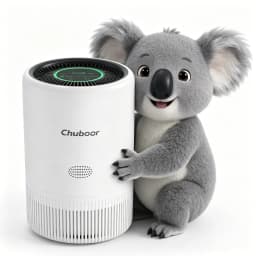 Chuboor Air Purifier Quiet Air Cleaner with High-Efficiency Filtration,H13 HEPA Removes Smoke, Dust, Pollen, Pet Hair