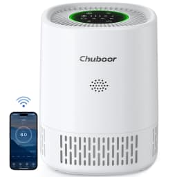 Chuboor Air Purifier Quiet Air Cleaner with High-Efficiency Filtration,H13 HEPA Removes Smoke, Dust, Pollen, Pet Hair