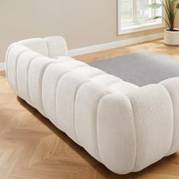 88" Oversized Boucle Fabric Sofa Tufted Deep Seat Couch Living Room Bedroom Apartment 3 Seater,Customized
