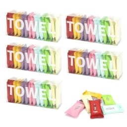 Natural Plant Fiber Disposable Face Towel, 3s Quick-Absorbing Lint-Free Multi-Use Cleansing Cloth