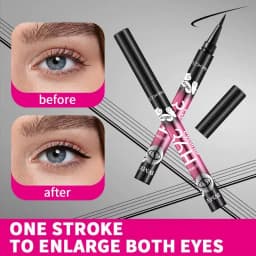 12-Pack of Best-Selling Black Liquid Eyeliners, Long-Lasting and Waterproof, Exquisite Cosmetics.
