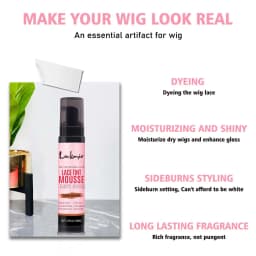 Professional Lace Wig Install Kit with Hot Comb Hair Straightener, Lace Tint Mousse, Strong Hold Wig Glue & Rosemary Oil, Complete Wig Styling Set