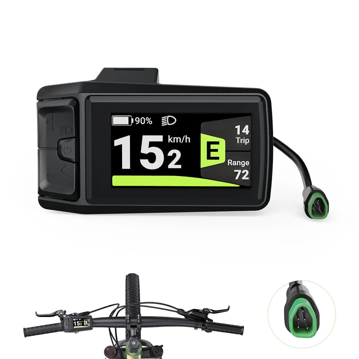 BAFANG DPC080 Ebike Display 8Fun CAN BUS 1.9" Screen IPX7 Waterproof Automatic Backlight Ebike Speedometer Instrument Computer