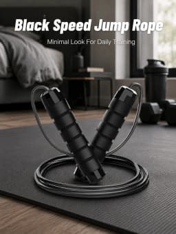 Steel Wire Speed Jump Rope, Adjustable Fitness Skipping Rope with Non-Slip Handles, Weighted Cardio Training Rope for Boxing, HIIT, Cross Training, Gym Workout, Home Exercise, Endurance, Agility and Daily Sports Practice