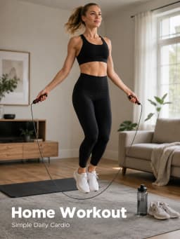 Steel Wire Speed Jump Rope, Adjustable Fitness Skipping Rope with Non-Slip Handles, Weighted Cardio Training Rope for Boxing, HIIT, Cross Training, Gym Workout, Home Exercise, Endurance, Agility and Daily Sports Practice