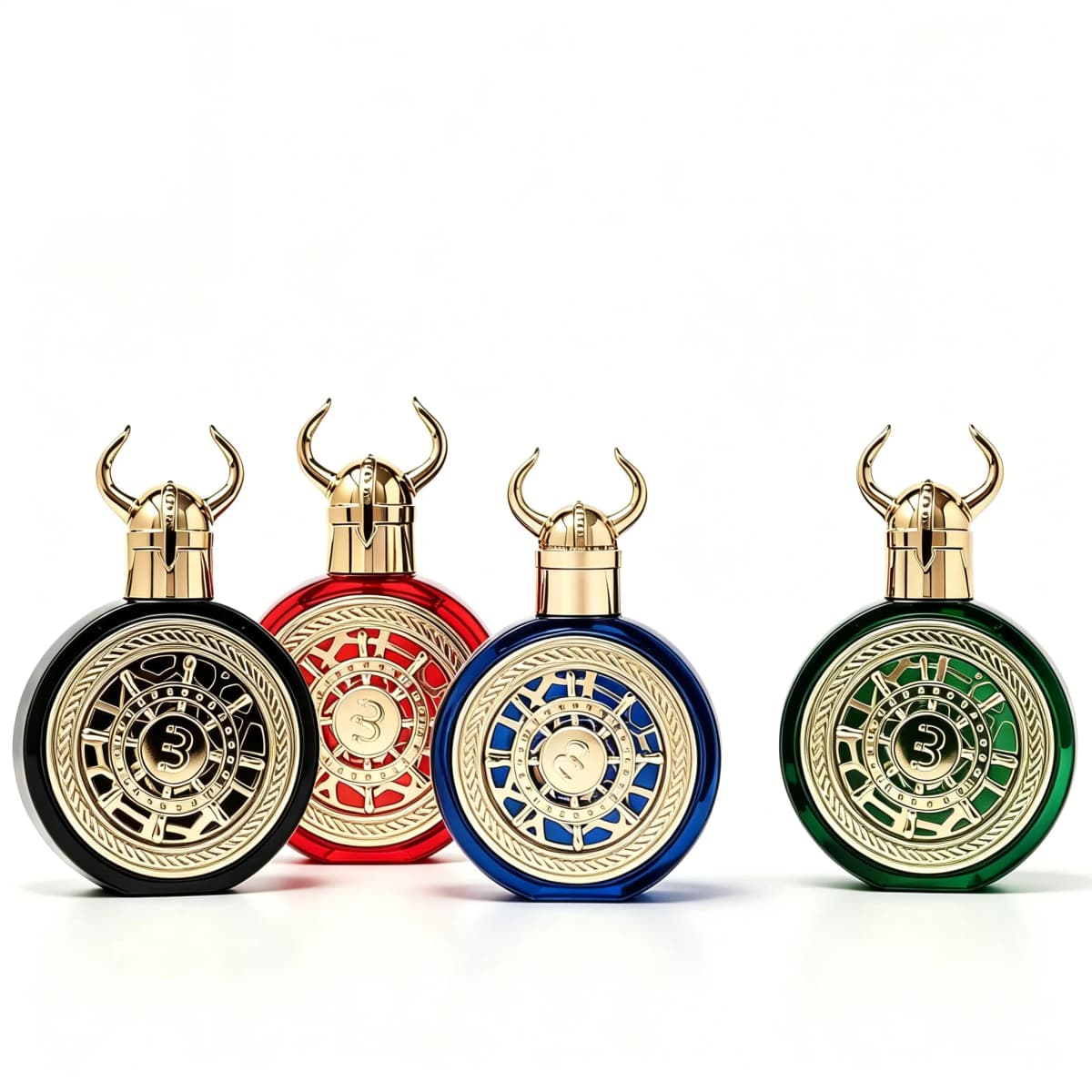 Bharara Viking Beirut Fresh Grapefruit Scented Perfume 4 Pack 3.4 OZ / 100 ML Each - Suitable for All Occasions