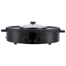 Hot Pot with Grill, 1800W 2-in-1 Electric Smokeless Grill and Hot Pot, Korean BBQ Shabu Shabu Hotpot with Separate Dual Temperature Control, Non-stick Pan, for 2-8 People Family Dining