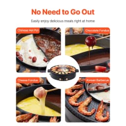 Hot Pot with Grill, 1800W 2-in-1 Electric Smokeless Grill and Hot Pot, Korean BBQ Shabu Shabu Hotpot with Separate Dual Temperature Control, Non-stick Pan, for 2-8 People Family Dining