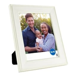 – 8x10 Picture Frame – White Rustic Tabletop Photo Frame