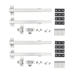 4PCS Adjustable Solar Panel Mounting Brackets, 15-30° Tilt Angle Wall Floor Roof Mounting Kit for Balcony, 100kg Load Bearing