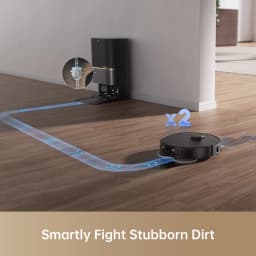 Refurbished DREAME Govac 508 Robotic Vacuum with Removable & Liftable Mop, 12,000Pa Suction, Side Brush Extensive Cleaning, 158°F Mop & Washboard Self Cleaning, Auto-Empty, Auto Refill, liftable Brushes