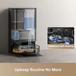Refurbished DREAME Govac 508 Robotic Vacuum with Removable & Liftable Mop, 12,000Pa Suction, Side Brush Extensive Cleaning, 158°F Mop & Washboard Self Cleaning, Auto-Empty, Auto Refill, liftable Brushes