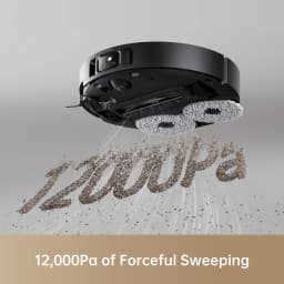 Refurbished DREAME Govac 508 Robotic Vacuum with Removable & Liftable Mop, 12,000Pa Suction, Side Brush Extensive Cleaning, 158°F Mop & Washboard Self Cleaning, Auto-Empty, Auto Refill, liftable Brushes