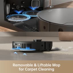 Refurbished DREAME Govac 508 Robotic Vacuum with Removable & Liftable Mop, 12,000Pa Suction, Side Brush Extensive Cleaning, 158°F Mop & Washboard Self Cleaning, Auto-Empty, Auto Refill, liftable Brushes
