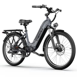Cybervelo 1000W Peak Electric Bike for Adults up 80 Miles Removable Battery Ebike 26" Electric E Bike with 7-Speed Adult Electric Bicycles for Commute Beach Snow Womens and Man EK7