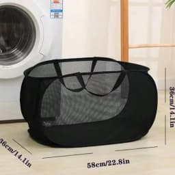 New Foldable Laundry Basket, Large Capacity Storage Laundry Basket, Bathroom Storage Basket. Laundry Hamper, Washing Basket Bathroom Organizer, Basket, Storage Basket, Foldable Laundry Basket