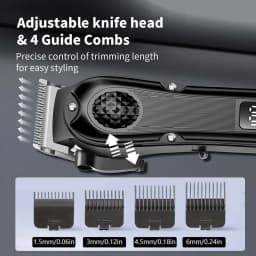 Professional Hair Clipper for Men, Electric Barber Clipper Cordless Rechargeable Hair Cutting Clippers, Men's Hair Cutting Tools