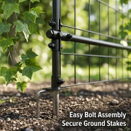 Cucumber Trellis For Raised Bed U-Shape Garden Trellis For Climbing Plants Metal Arch Vegetables Trellis Plant Support For Grape Vine Beans Squash Peas Flower Outdoor