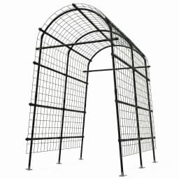 Cucumber Trellis For Raised Bed U-Shape Garden Trellis For Climbing Plants Metal Arch Vegetables Trellis Plant Support For Grape Vine Beans Squash Peas Flower Outdoor