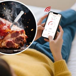 ChefLab Truly Wireless Meat Thermometer, 500FT Long Range Bluetooth Digital Food Thermometer, IP Waterproof Probe for BBQ Grill Oven Rotisserie Turkey Beef Cooking