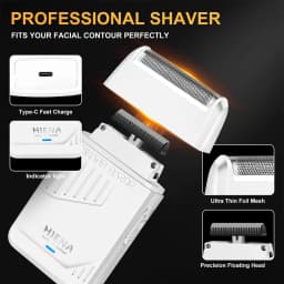 HIENA PRO 2/5Pcs Professional Hair Clippers Kit Rechargeable Hair Trimmer Men's Electric Ear and Nose Hair Trimmer Grooming Kit, Rechargeable Electric Razor, 4 Piece Set, US Local Ship
