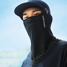 Sunscreen Face Cover Sun Hood Hat UV Protection Ice Silk Headgear For Men Women Cycling Climbing Running Motorcycle Helmets