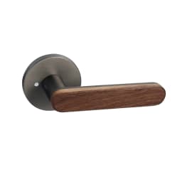 Viladepot Privacy Door Handle Keyless Reversible Door Lock Hardware Door Lever Bedroom Bathroom Left&Right Door Knob