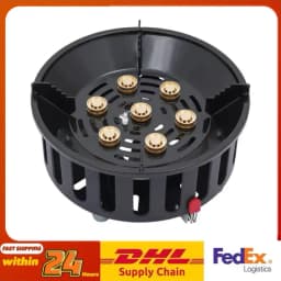 old-Rolled Steel Portable Camping Stove, 72000BTU 3-Adapter Gas Cooker, Windproof Design for Camping Hiking Picnic
