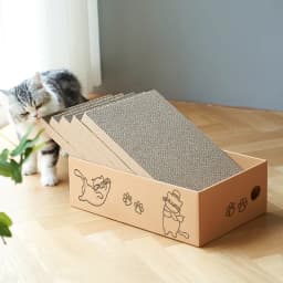 5pcs Corrugated Cardboard Cat Scratch Board Rectangular Double-Sided Scratching Nest Wear-Resistant Non Shedding All Universal