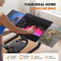 MERACH Exercise Bike S38 Indoor Cycling Magnetic Resistance Exclusive App 300lbs Capacity Comfortable Seat for Home&Weight Loss