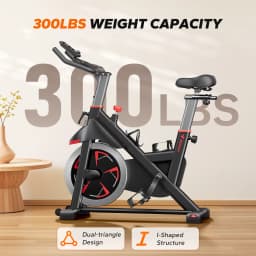 MERACH Exercise Bike S38 Indoor Cycling Magnetic Resistance Exclusive App 300lbs Capacity Comfortable Seat for Home&Weight Loss